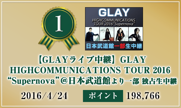 【GLAYライブ中継】GLAY HIGHCOMMUNICATIONS TOUR 2016